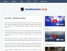 Tablet Screenshot of naukowiec.org